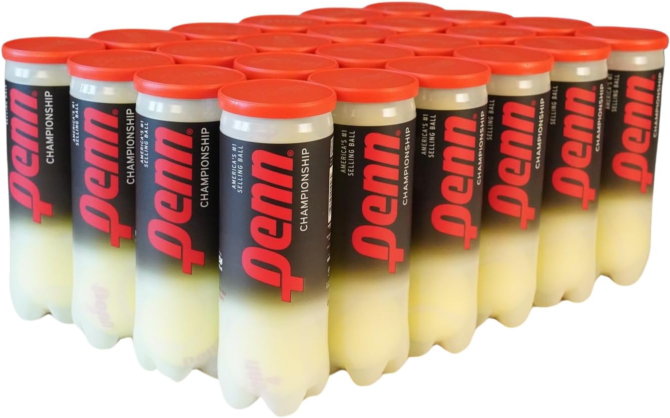 Penn Championship Tennis Balls – Regular Duty (24 Cans, 72 Balls)