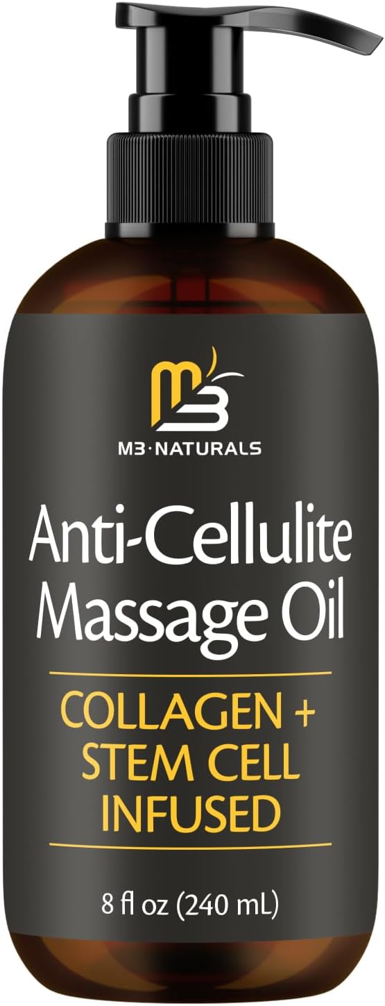 M3 Naturals Firming Body Massage Oil with Collagen & Stem Cell – 8 Fl Oz - Image 3