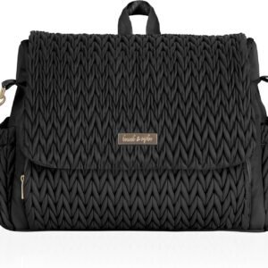 Hannah & Sophia Belle Convertible Baby Diaper Backpack – Black, Large